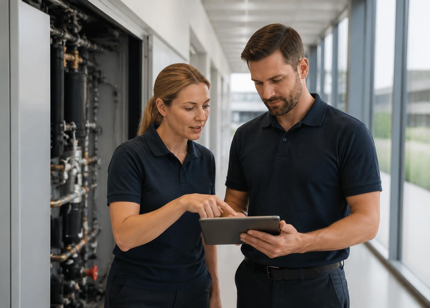 Technische Abstimmung beim Kunden vor Ort