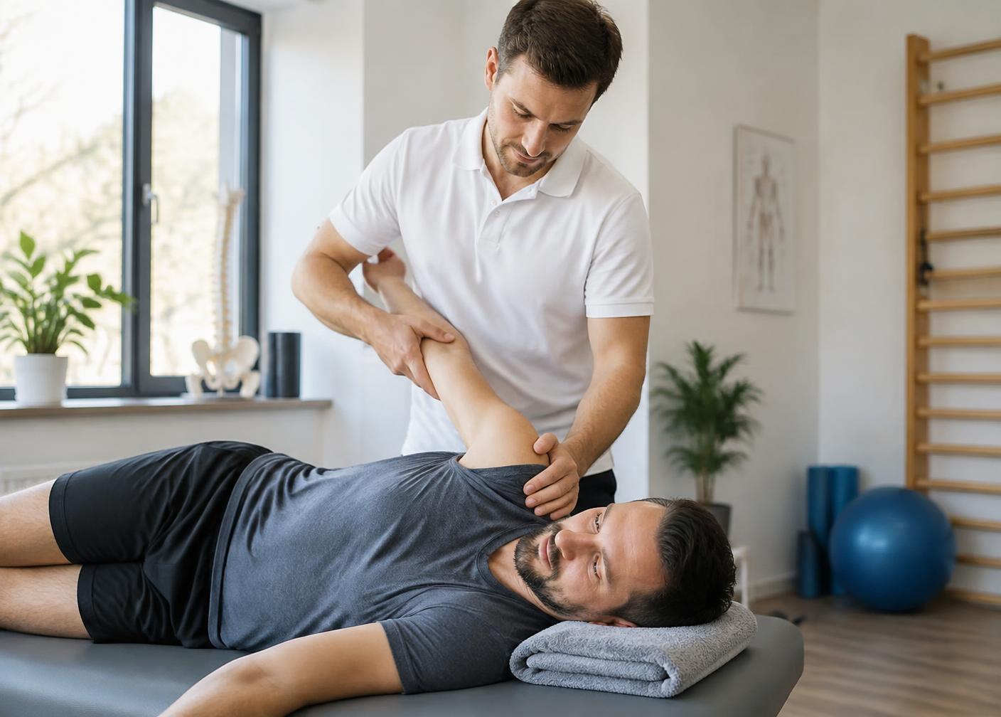 Physiotherapeutische Behandlung im Therapiezentrum