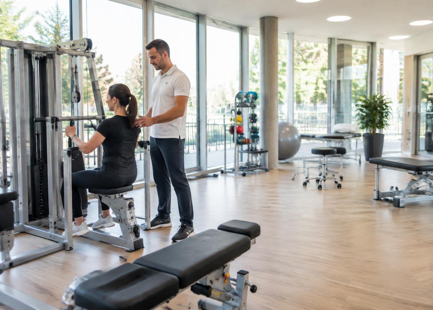 Trainingsfläche im Therapiezentrum